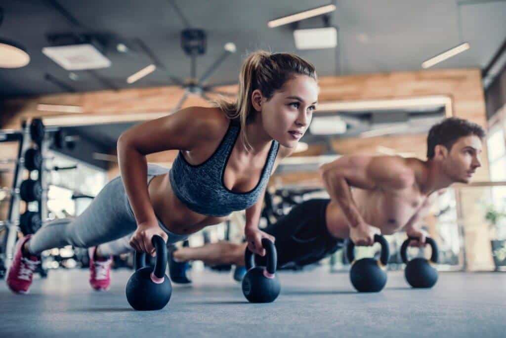 Woman working out
