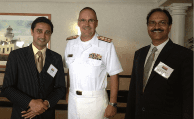 Deven Patel, US Navy Vice Admiral Buss, Dr. Anand Srivastava
